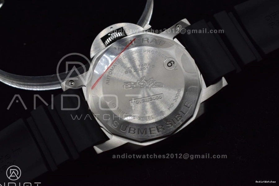 Strap SBF Rubber Edition Dial P PAM1229 Y Black 1:1 DailyWear on Black Best 437 0418